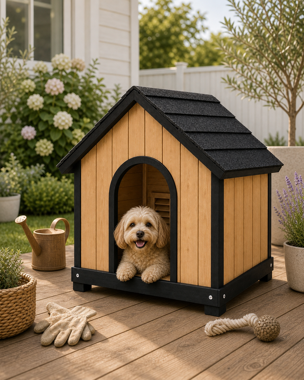 Outdoor Cedar Dog House