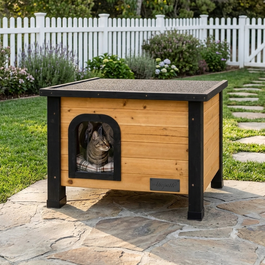 Outdoor Cedar Cat House
